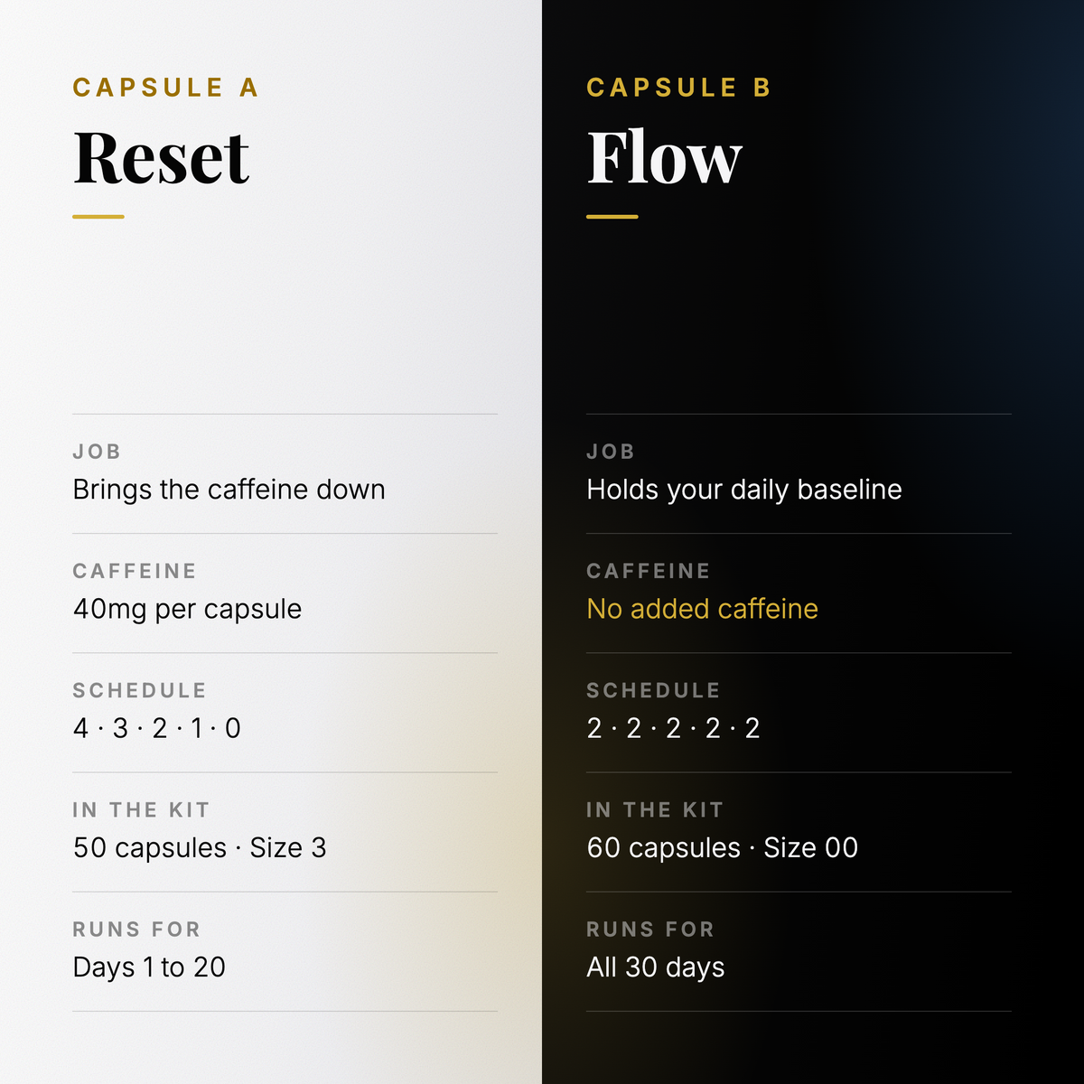 Caffeine Reset System